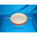 Orange Round Ceramic Plate